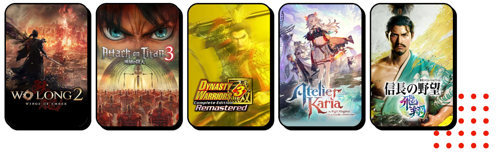 Koei Tecmo's Tokyo Game Show 2026 title lineup revealed