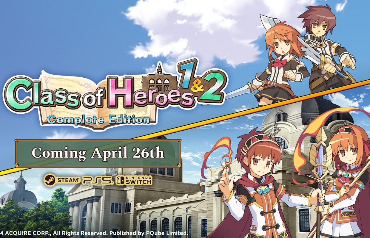 Class of Heroes: Anniversary Model and Class of Heroes 2G: Remaster Model launch on April 26 for PlayStation 5, Nintendo Swap, and Laptop computer