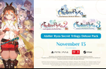 Atelier Ryza Secret Trilogy Deluxe Pack launches November 13, Ryza series has sold over 2.5 million copies