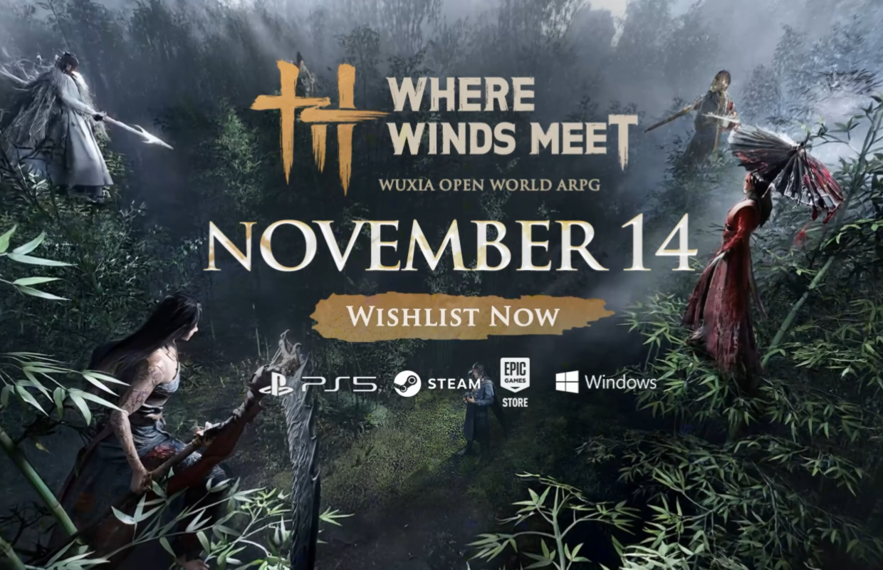 Where Winds Meet launches globally on November 14 for PS5 and PC