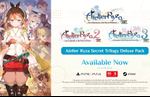 The Atelier Ryza Secret Trilogy Deluxe Pack is now available worldwide on PS5, Switch 2, PS4, Switch, and PC