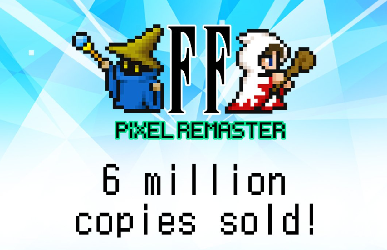 Final Fantasy Pixel Remaster Series has sold over 6 million copies worldwide, CD soundtracks announced
