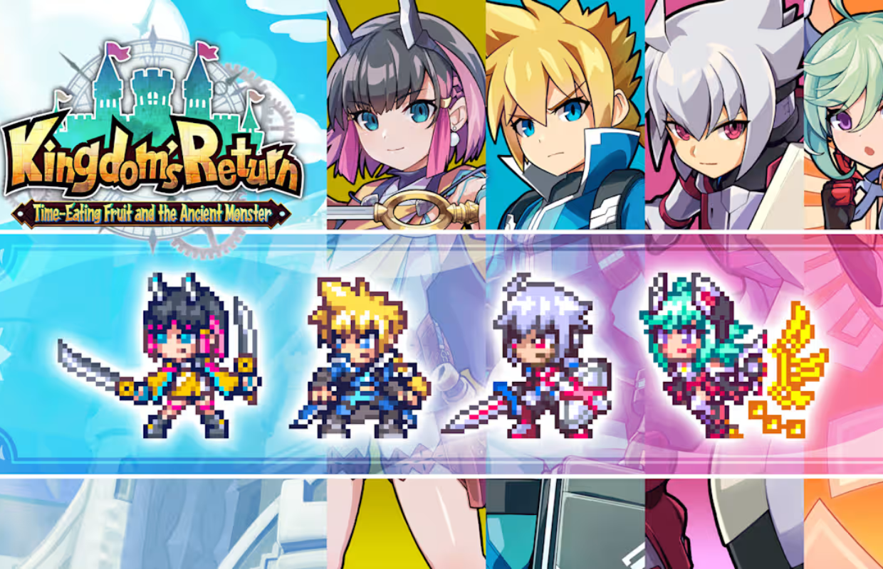 Kingdom's Return pre-orders are now live on Switch with a pre-order discount, Gunvolt skin DLC revealed