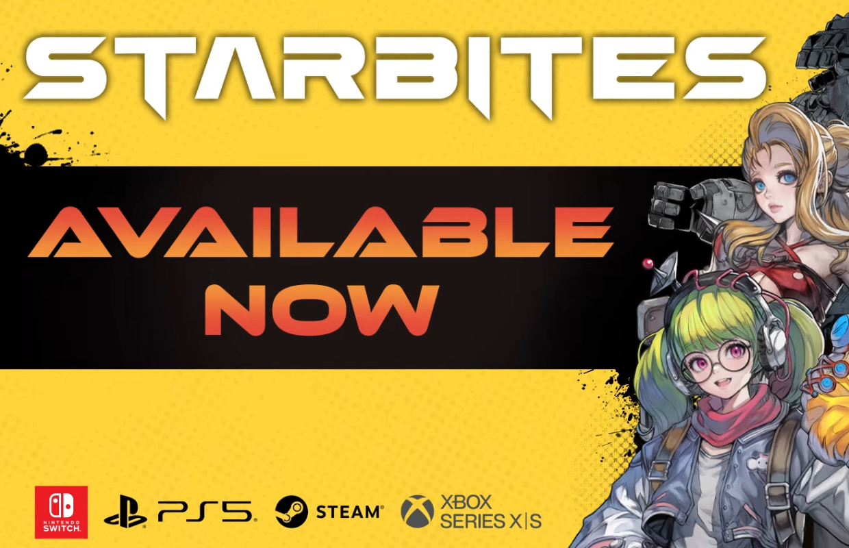 Starbites is now available on PS5, Xbox Series, Nintendo Switch, and PC Steam