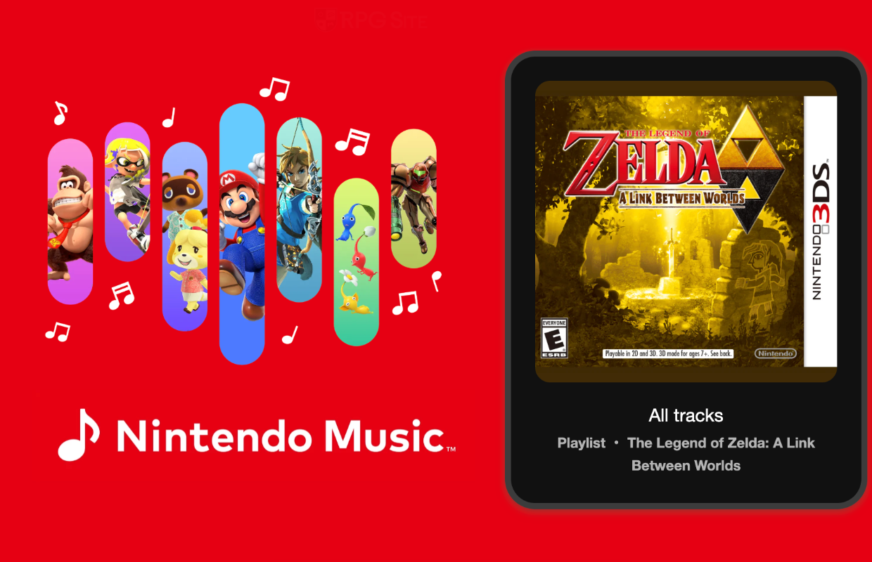 The Legend of Zelda: A Link Between Worlds soundtrack is now available on Nintendo Music