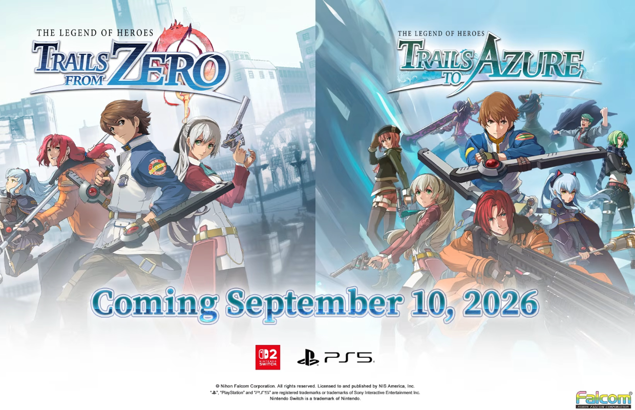 The Legend of Heroes: Trails from Zero and Trails to Azure launch September 10 for PS5 and Switch 2