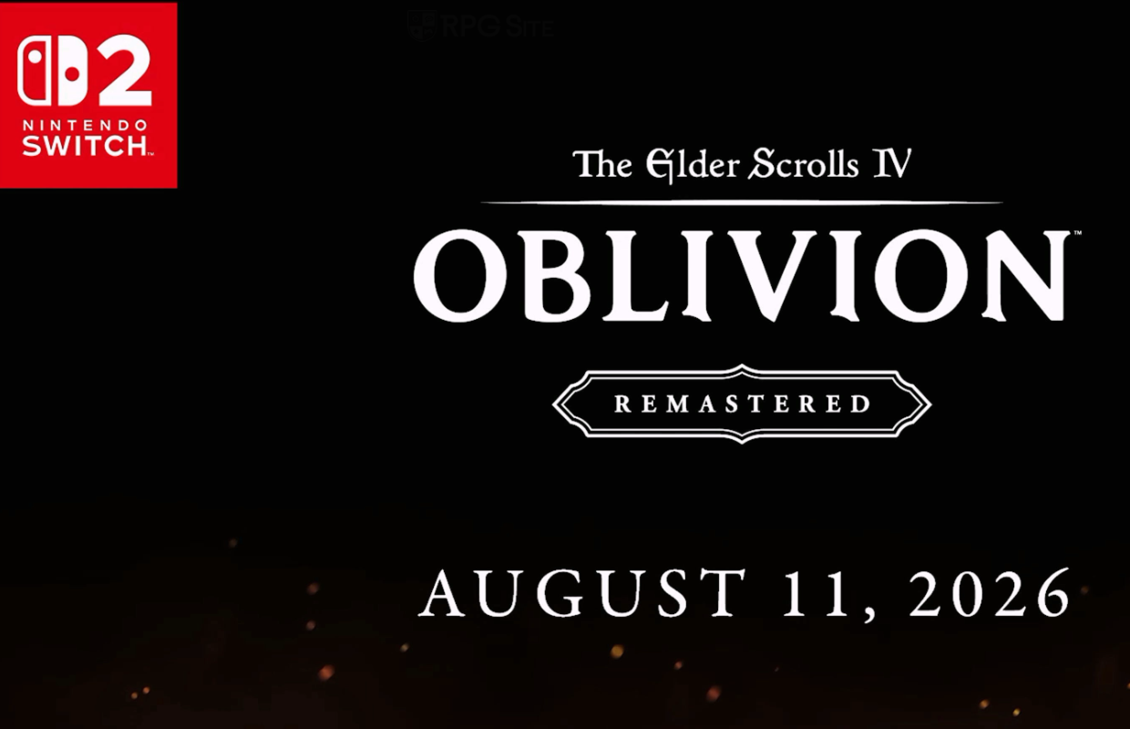 The Elder Scrolls IV: Oblivion Remastered launches August 11 for Nintendo Switch 2