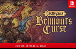 Castlevania: Belmont's Curse launches on October 15 for Nintendo Switch as well