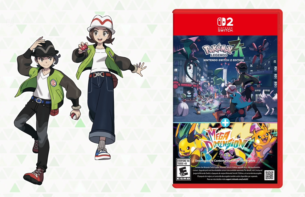 Pokemon Legends: Z-A – Nintendo Switch 2 Edition + Mega Dimension bundle physical release announced