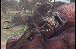 Take a look at the weapons in Monster Hunter: World