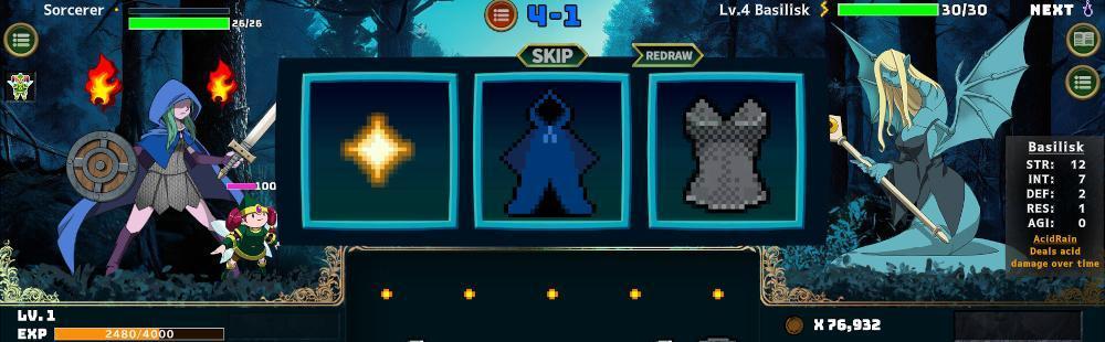 Indie roguelike deckbuilder RPG Sorcerer's Servant is now available on PC via Steam