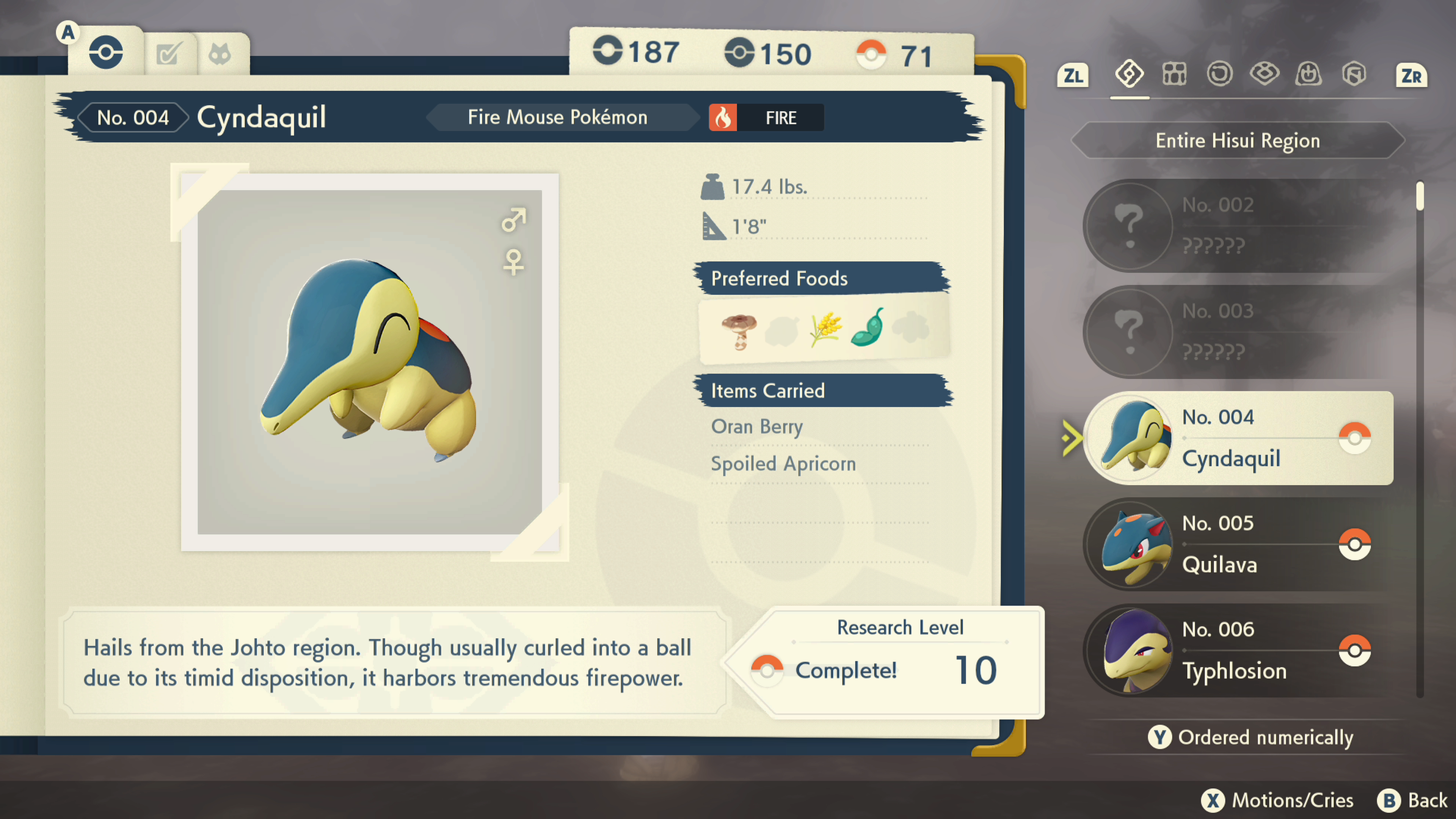 Por que escolheram Cyndaquil como inicial de Pokémon Legends Arceus?