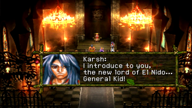 In the 4th ending of Chrono Cross, Kid takes on a new role as all-powerful General.