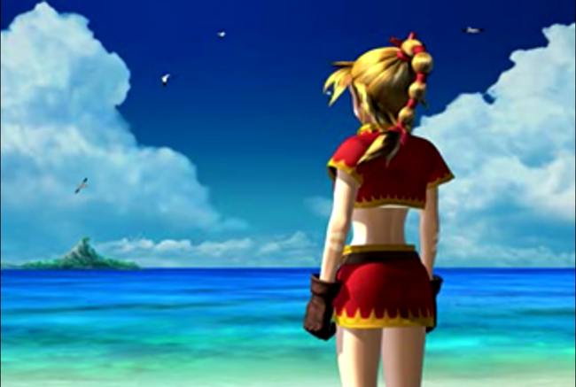 A CG sequence from Chrono Cross - which features multiple branching endings.