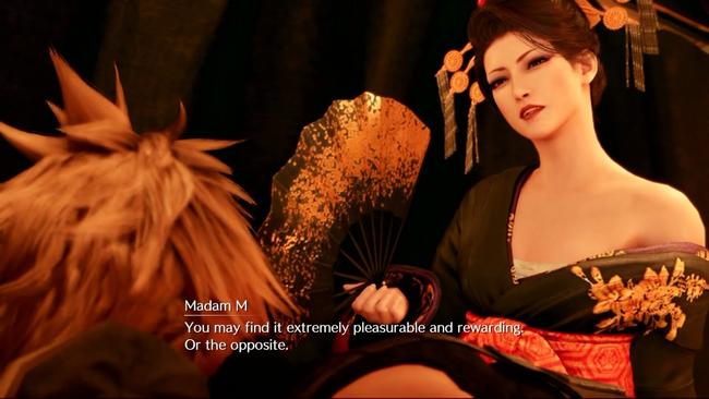 All-new Remake character Madam M hands over some key side quests - if you take her path.