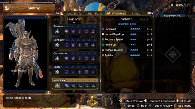 All Diablos Armor Sets, Monster Hunter Rise