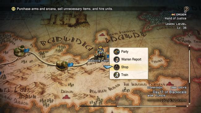 To craft in Tactics Ogre Reborn, you simply have to enter the shop.