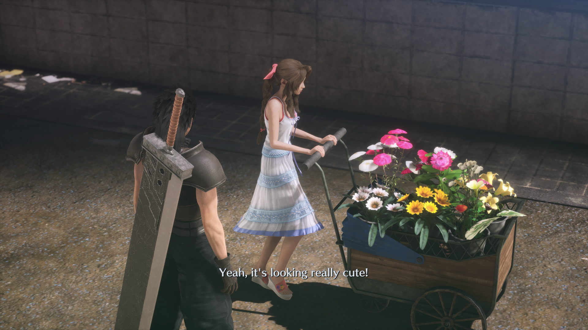 Final Fantasy VII: Crisis Core Reunion Midgar Full of Flowers