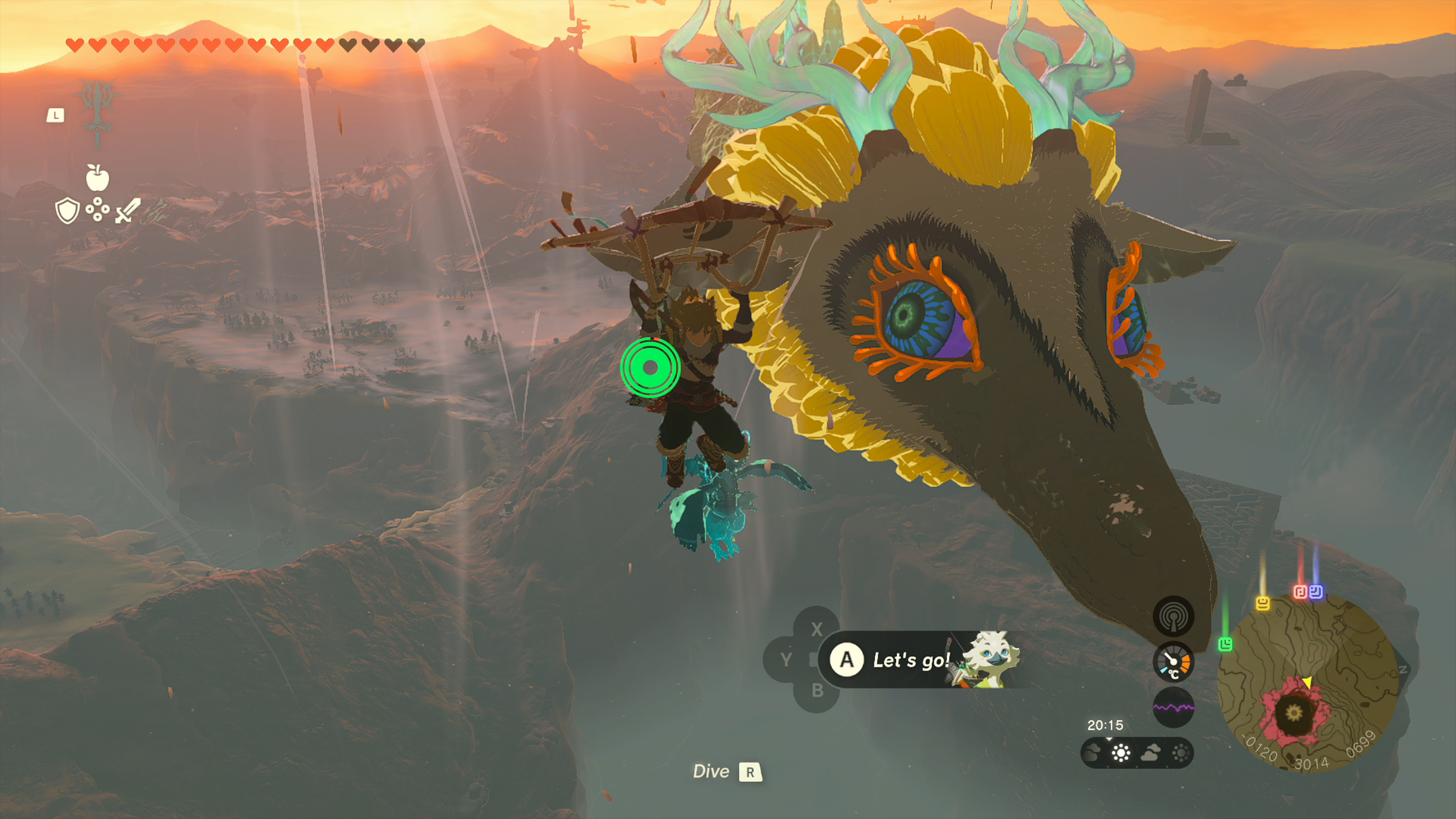 Zelda Tears of the Kingdom: Light Dragon Location Map, Route, and