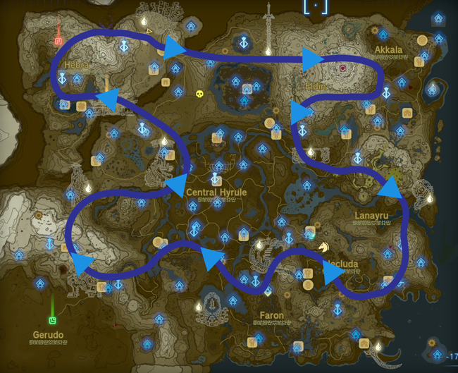 Zelda Tears of the Kingdom: Light Dragon Location Map, Route, and ...