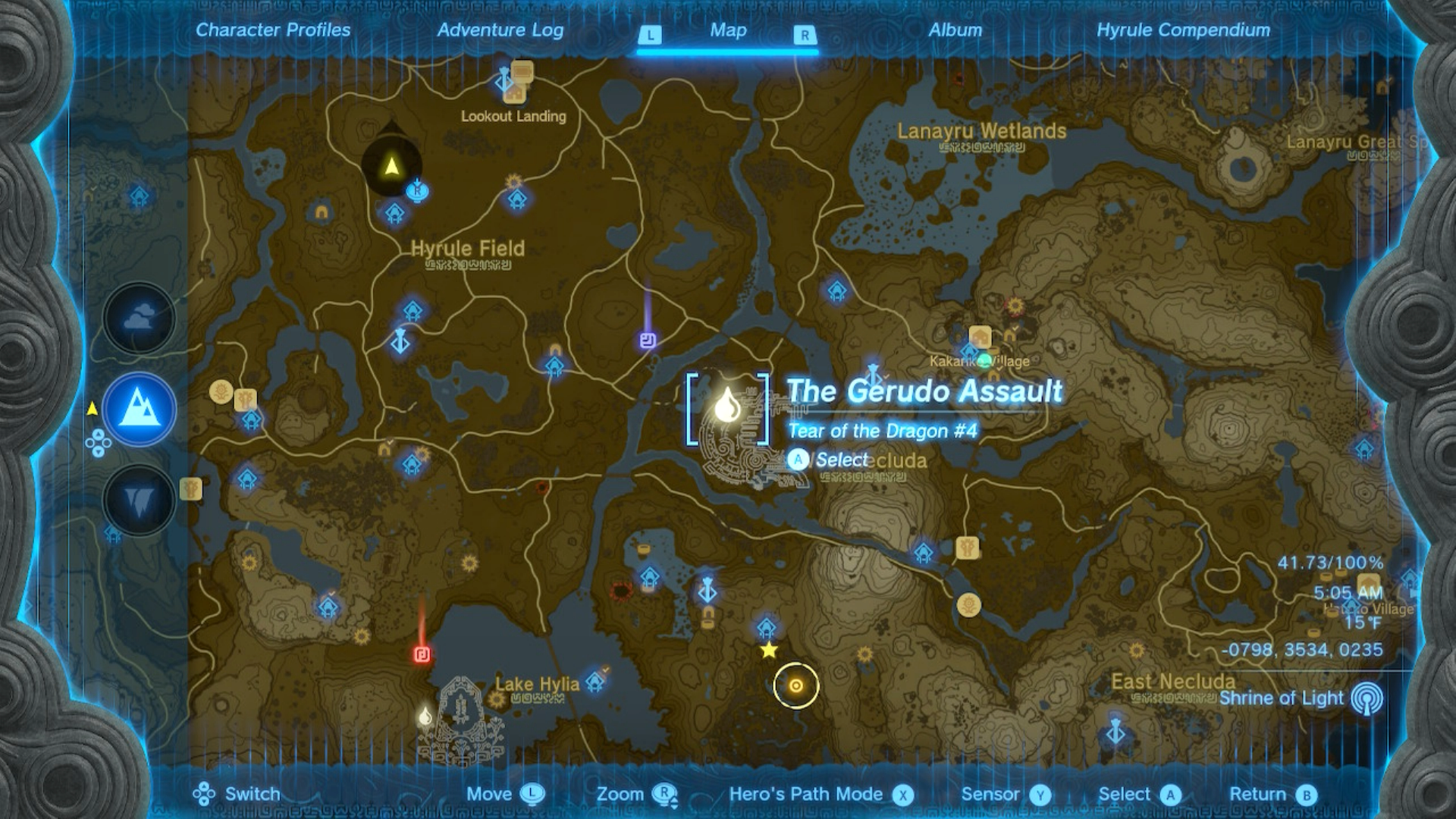 Zelda: Tears Of The Kingdom: All Dragon Tears, Memory Locations