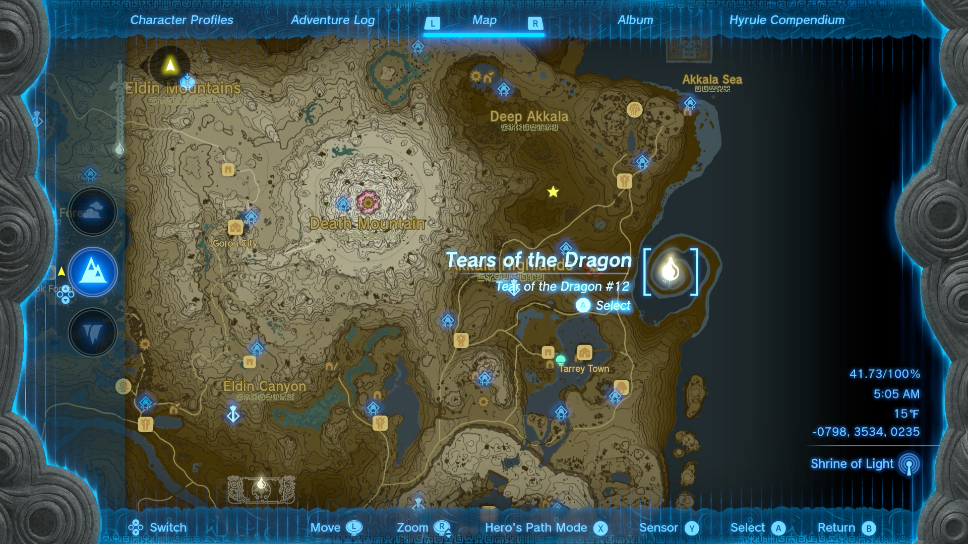 Zelda: Tears Of The Kingdom: All Dragon Tears, Memory Locations - Geoglyphs  Map