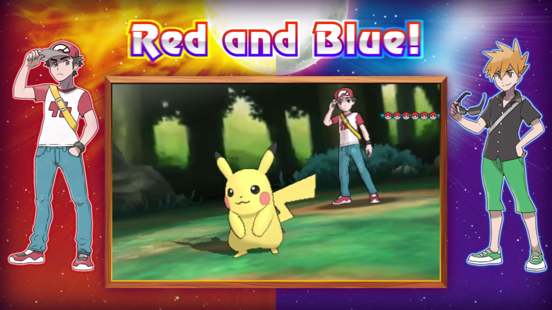 Pokémon HD, Pikachu, Red (Pokémon), Blue (Pokémon), HD Wallpaper