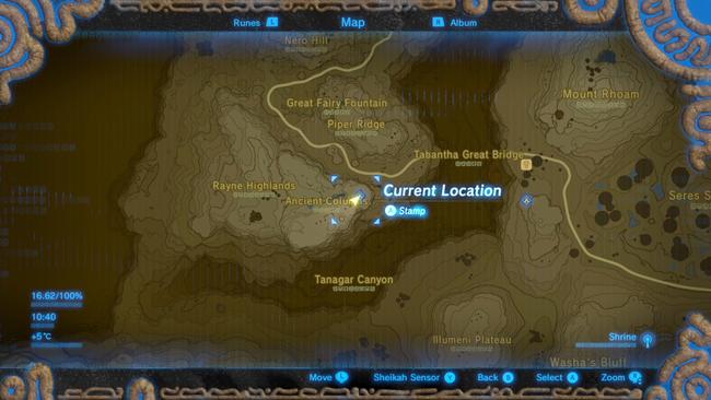 Zelda: Breath of the Wild Memory Locations in order for the Captured ...