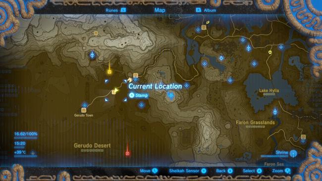 Zelda: Breath of the Wild Memory Locations in order for the Captured ...