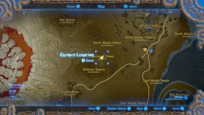 Zelda: Breath of the Wild Memory Locations in order for the Captured ...