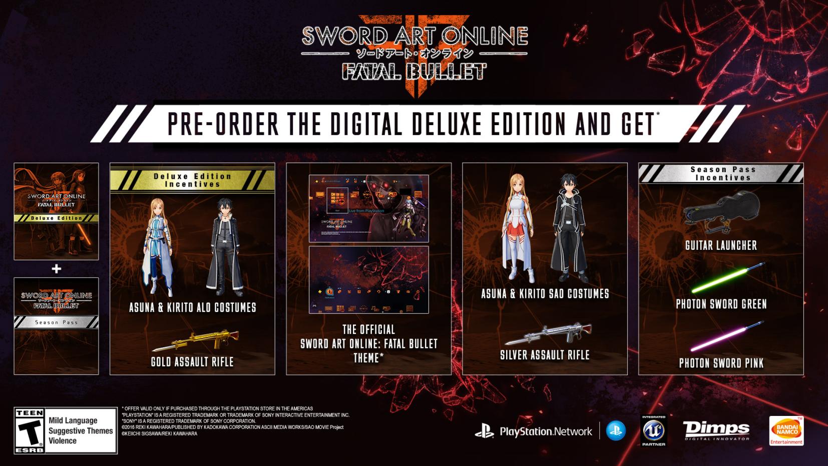 Sword Art Online: Fatal Bullet Complete Edition available digitally across  platforms - digitalchumps