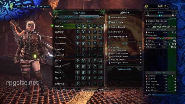 Diablos Nero Alpha + Armor Set Stats and Skills