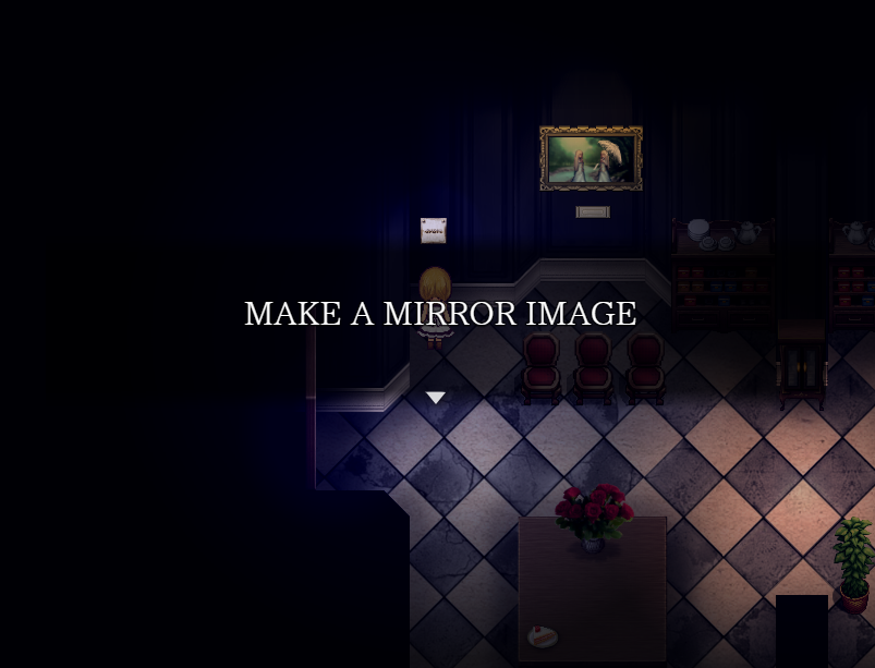 Hello! We are team Chii the Cat! This is our first rpgmv game 'House of  Rules', a puzzle horror game inspired by Ib and Witch's house. We hope you  like it! 