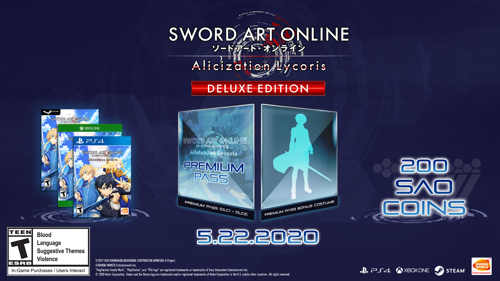 Sword Art Online Alicization Lycoris Release Date Confirmed for May 2020