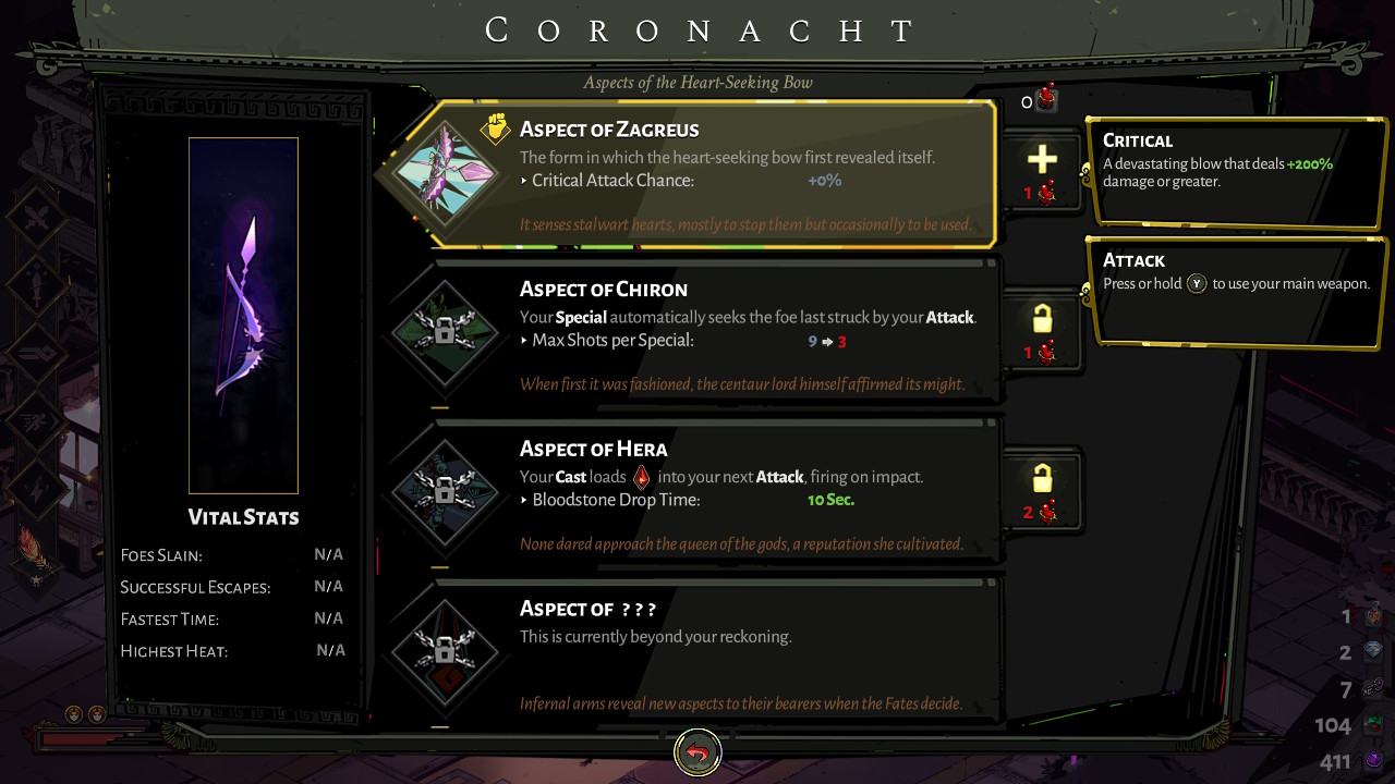 CORONACHT, THE HEART SEEKING BOW!!, Let's Play Hades: Full Release, Part 2