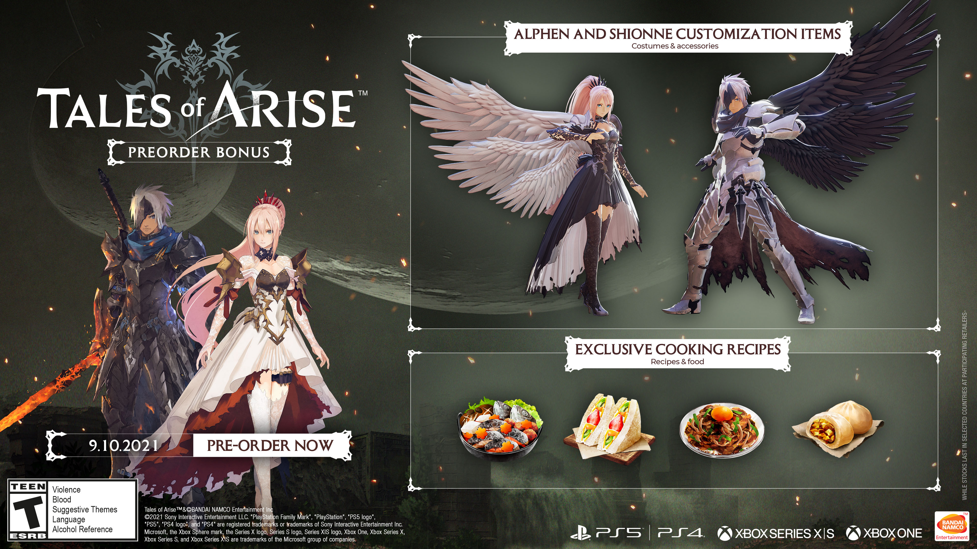 Tales of Arise - Preorder Bonus and Collectors Edition Details