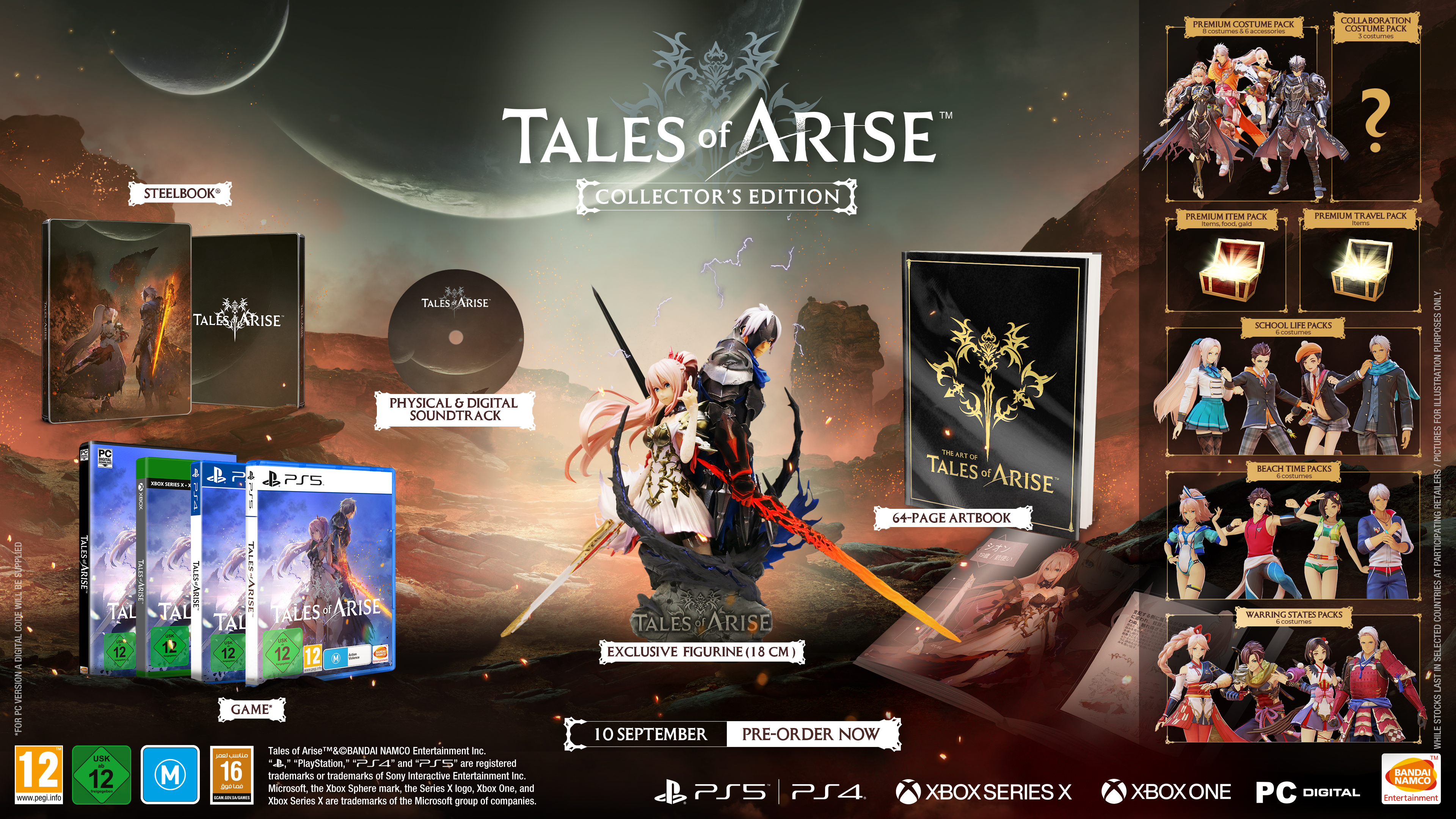 Tales of Arise - Preorder Bonus and Collectors Edition Details