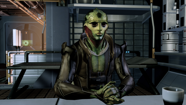 Thane gives players a chance to pursue a relationship with a new type of alien that makes its debut in ME2.