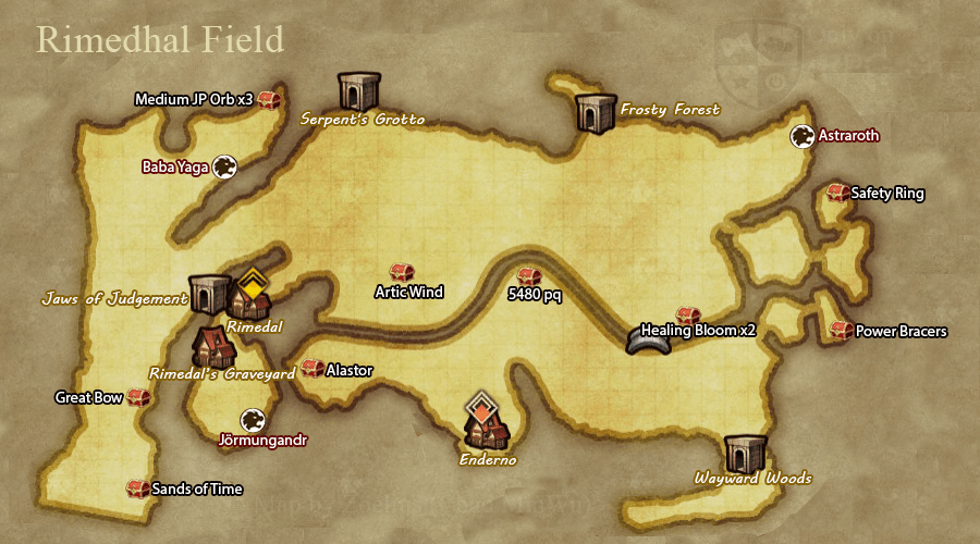 Near Rimedhal (Chapter 3 Field) Overworld Map and Treasure Chest Guide