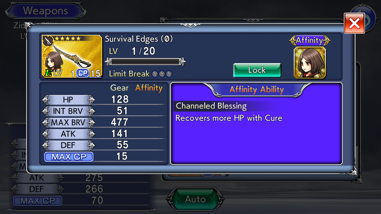 DISSIDIA FINAL FANTASY OPERA OMNIA - The first batch of the Lv. 70