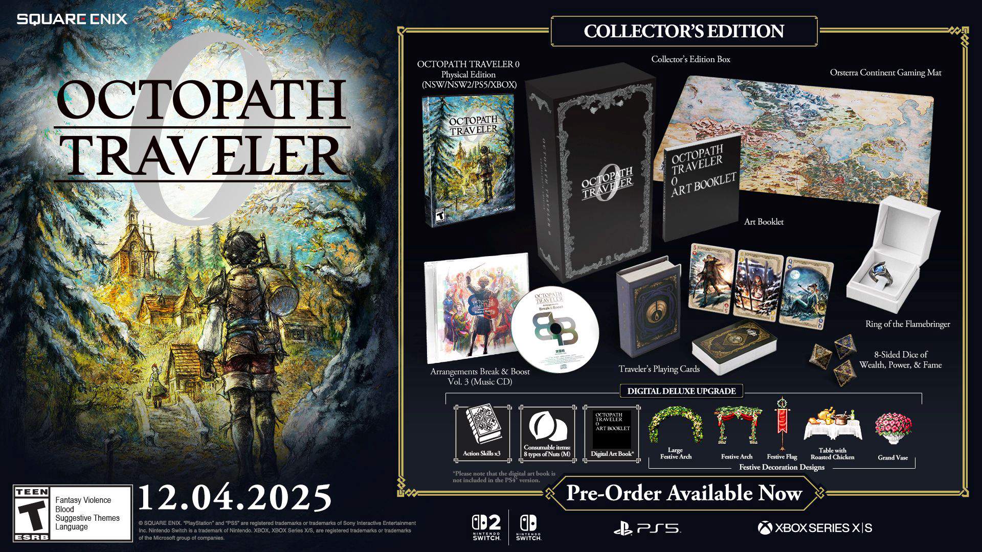 Octopath Traveler 0 DLC guide: Digital Deluxe Edition, Deluxe