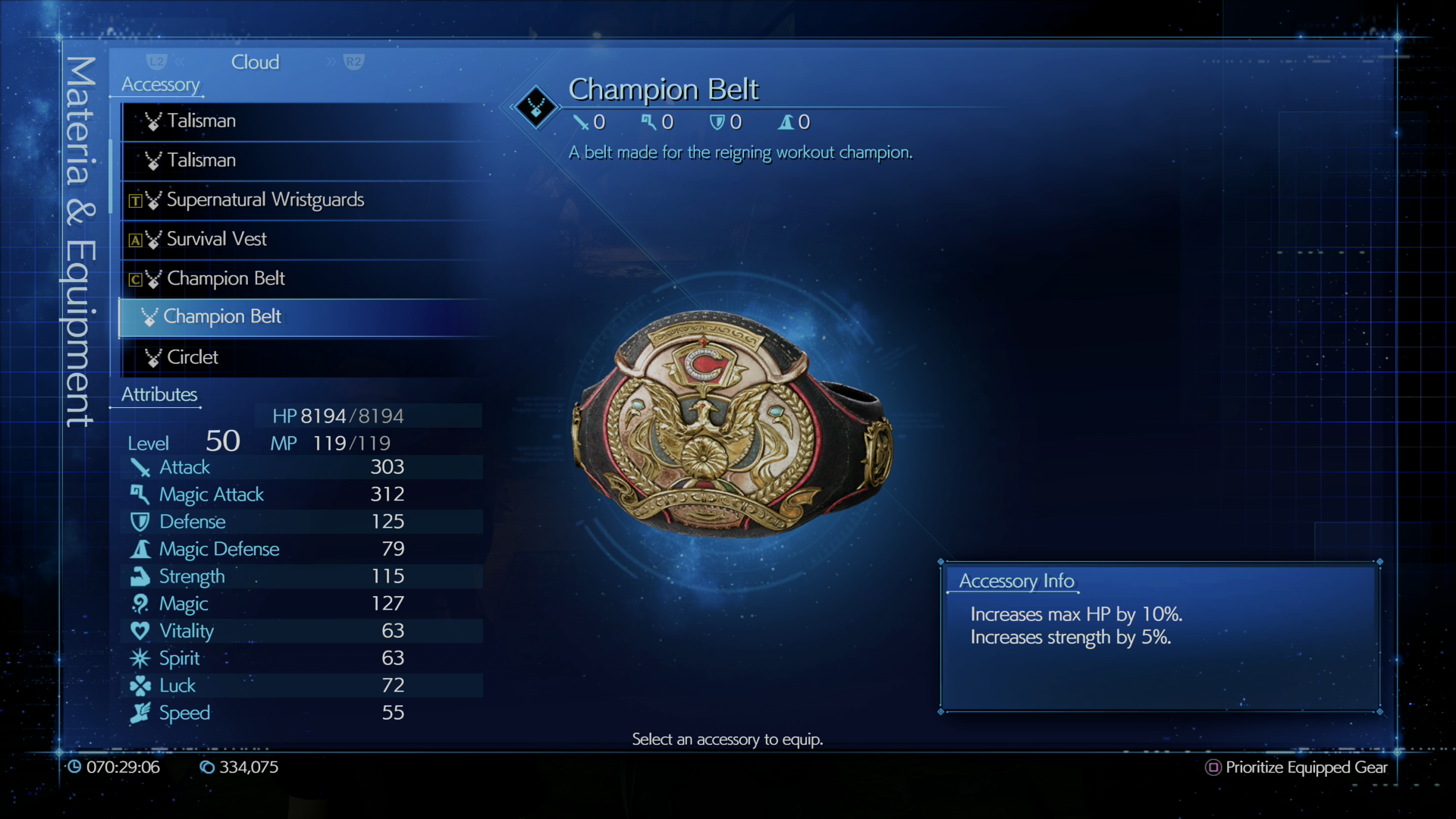 Final Fantasy VII Remake Accessory List best accessories, effects and