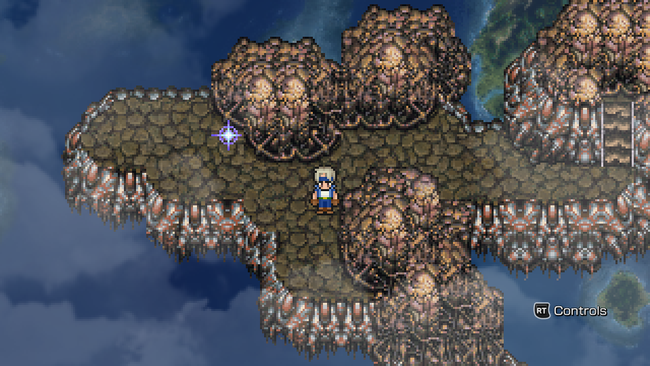 The Floating Continent as it appears in FFVI Pixel Remaster. The area may serve as inspiration for a stage in Stranger of Paradise.