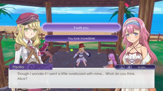 The villagers in their swimsuits during Rune Factory 5's Beach Day Festival.