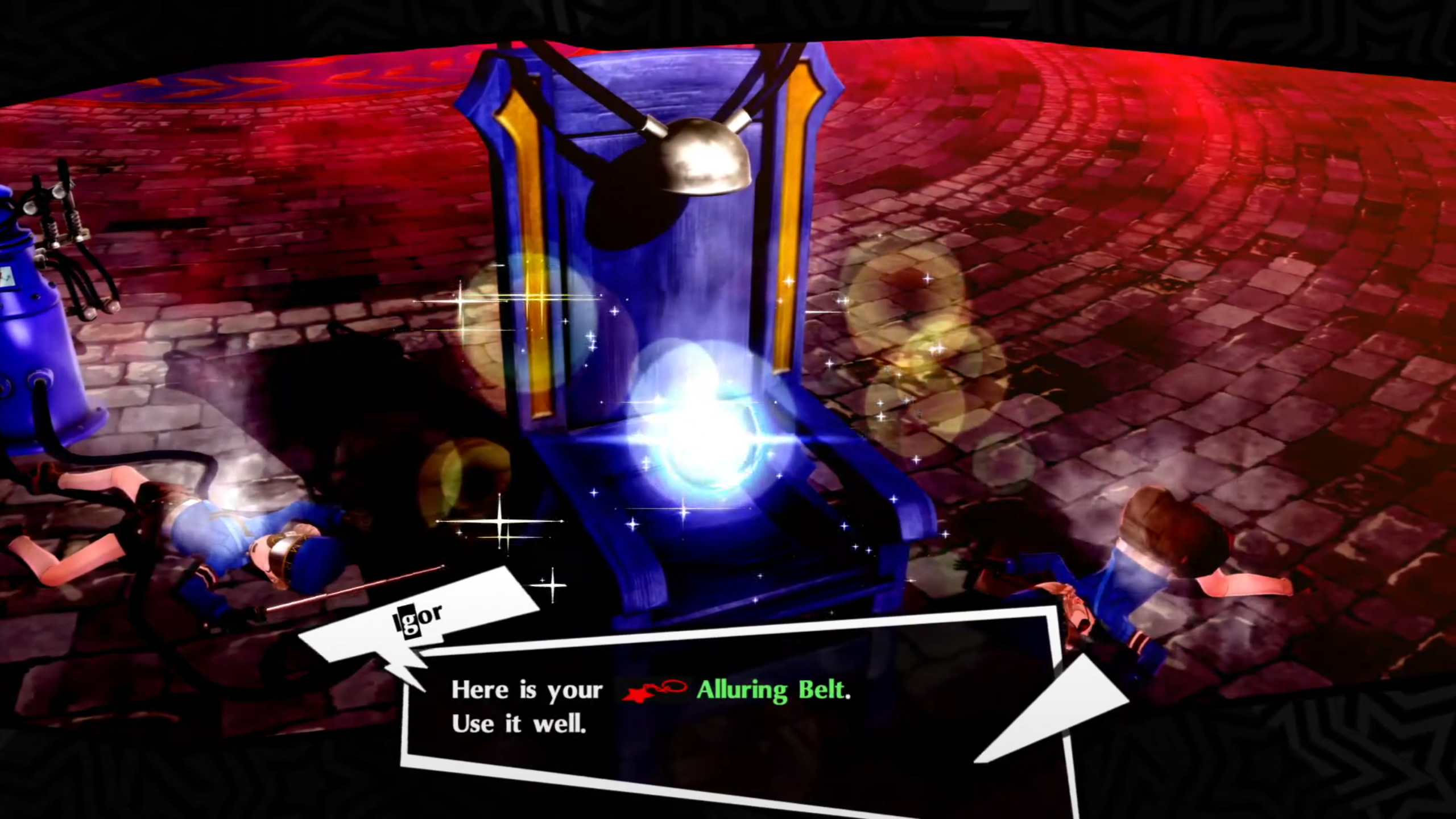 persona 5 royal electric chair execution accessory itemize