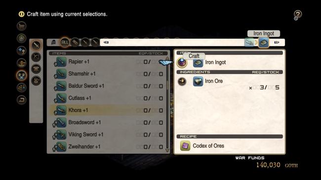 Mastering the Tactics Ogre Reborn crafting system will give you access to powerful, indispensible tools.