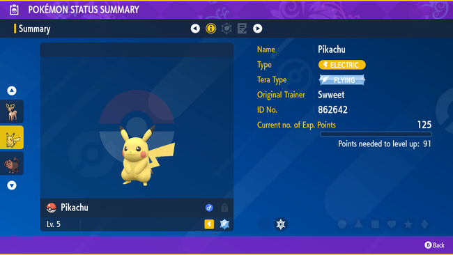 Flying Tera-Type Pikachu, from Mystery Gift