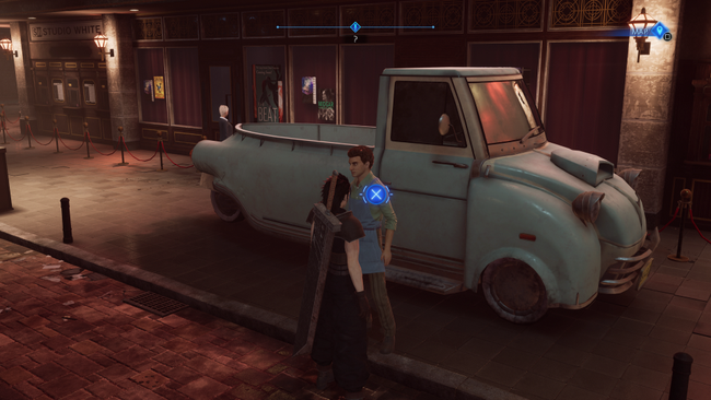 This car looks familiar... it's also how you get your first Tires for the Crisis Core Flower Wagon.