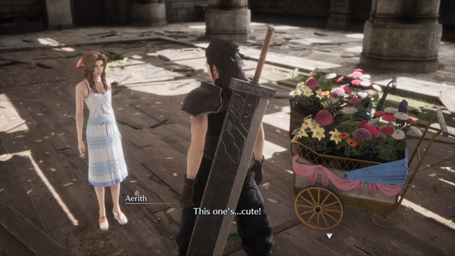 Building the Cute Flower Wagon for Aerith requires you to find more items scattered across Midgar.