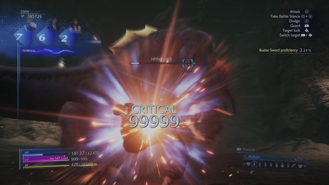 If you break the damage limit in Crisis Core: Final Fantasy VII, you'll be able to deal 99,999 damage.